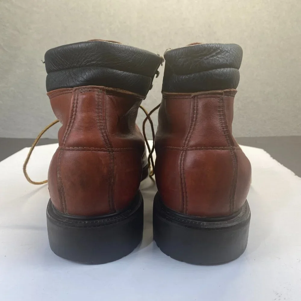Vtg OXBLOOD STEEL TOE USA‎  RED WING CHORE WORK BOOTS Men’s Size 15B